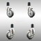 Service Caster 4 Inch 316SS Thermoplastic Rubber Swivel 1-7/8 Inch Stem Caster Brake SCC, 2PK SCC-SS316EX20S414-TPRB-2-TLB-2-178 - alternate 1